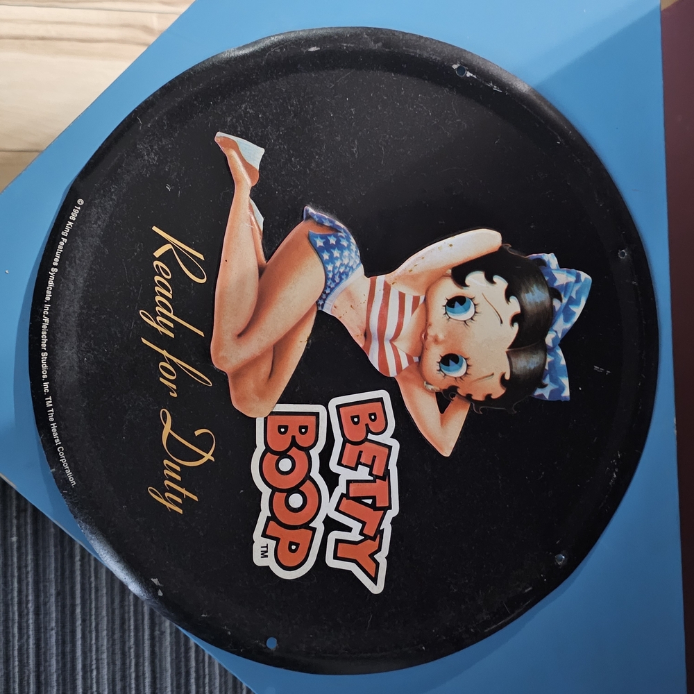 Betty Boop Patriotic Charm Plate